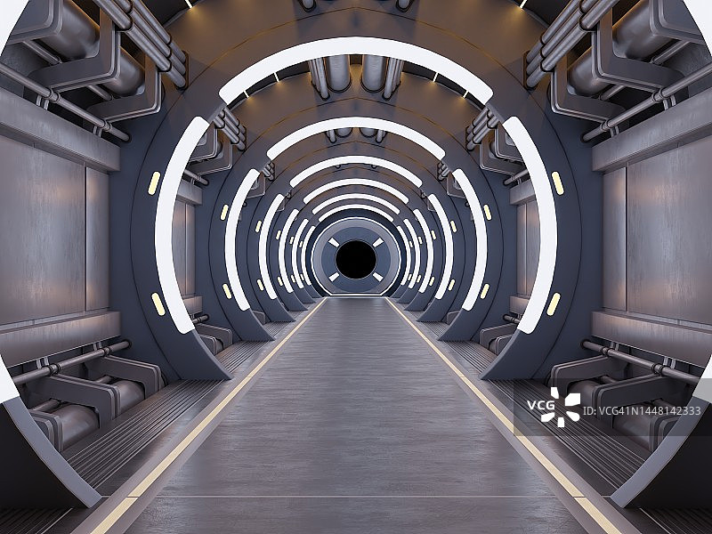 科幻飞船走廊走廊图片素材