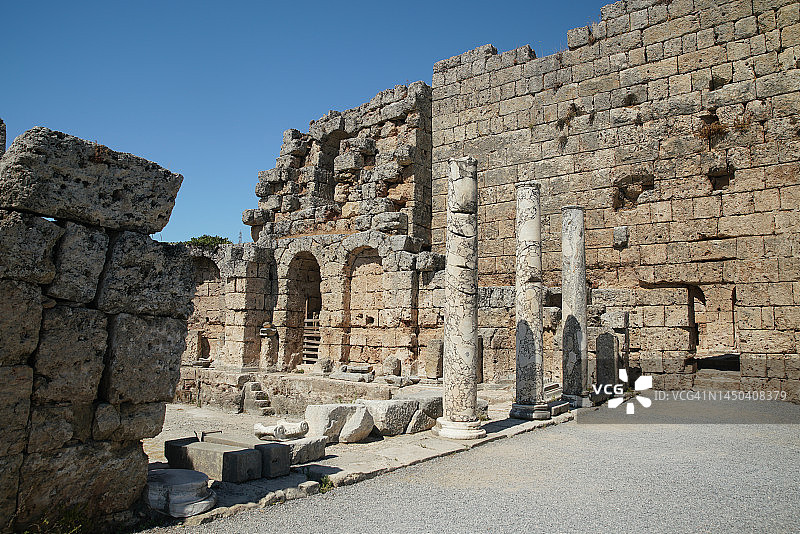 土耳其安塔利亚Perge古城沐浴图片素材