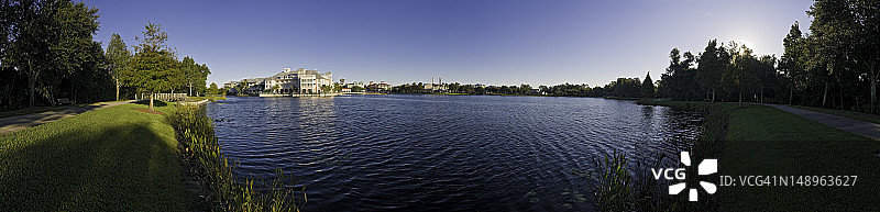 湖边小镇佛罗里达图片素材