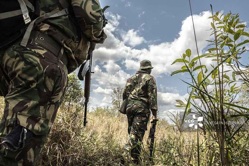 反偷猎和保护护林员，南非图片素材