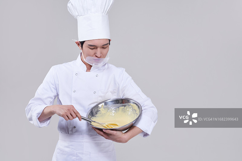 韩国，年轻人，摆姿势，烘焙，糕点厨师图片素材