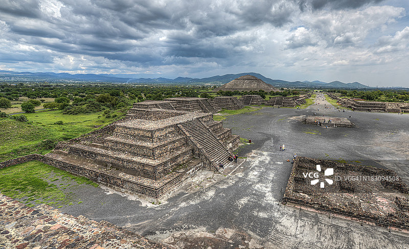 墨西哥特奥蒂瓦坎金字塔图片素材