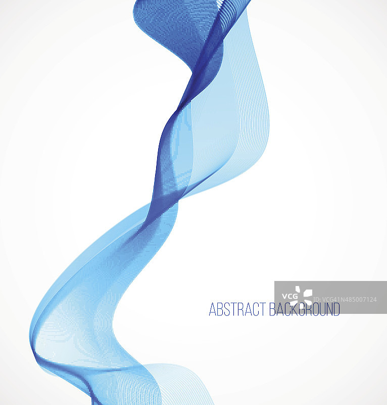 抽象的蓝色波浪背景图片素材