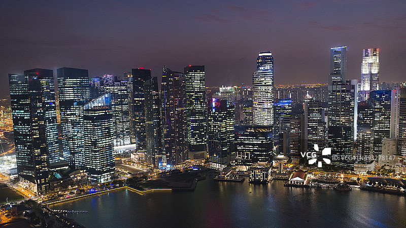 新加坡夜景图片素材