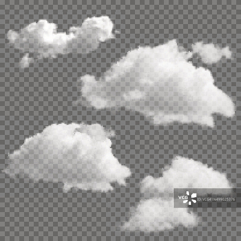 透明云组图片素材