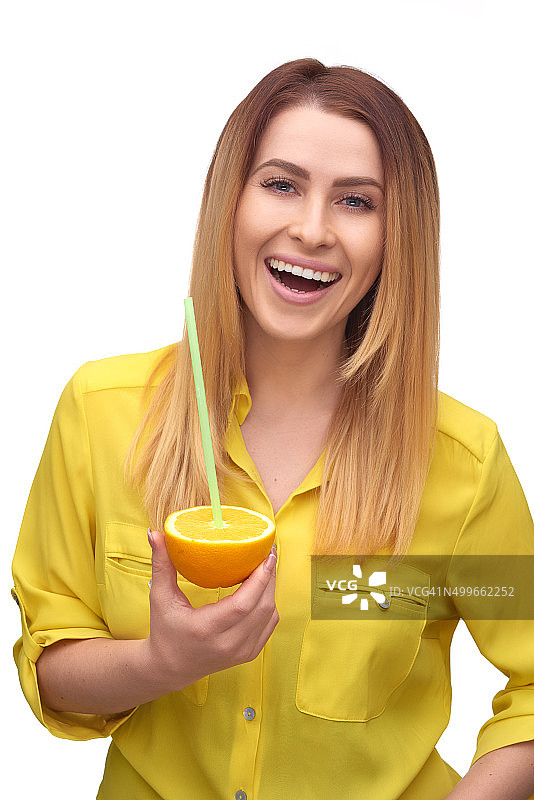 健康的橙汁图片素材