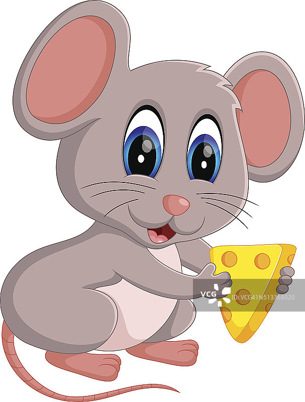 卡通可爱的老鼠图片素材
