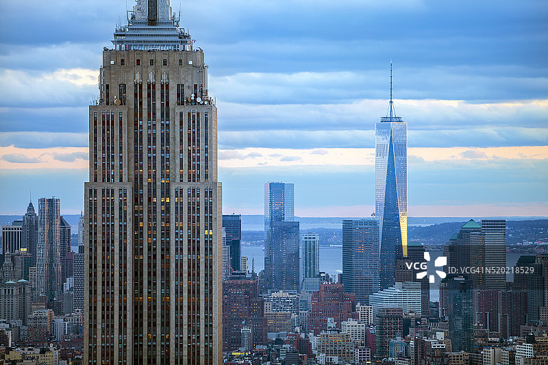 纽约摩天大楼与帝国大厦图片素材