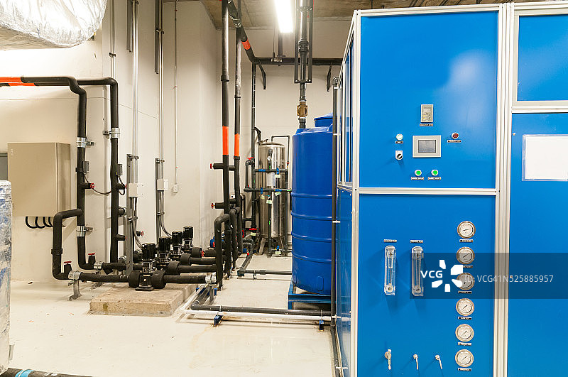 水泵站及工业室内管道图片素材