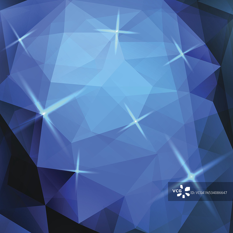 抽象蓝色三角形背景图片素材