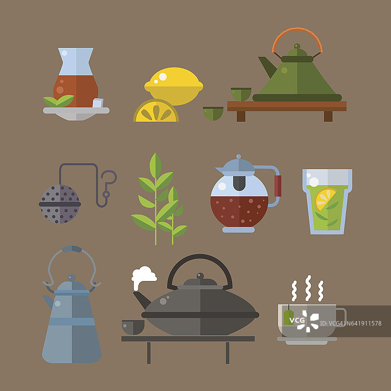 茶道传统亚洲饮料矢量插图图片素材