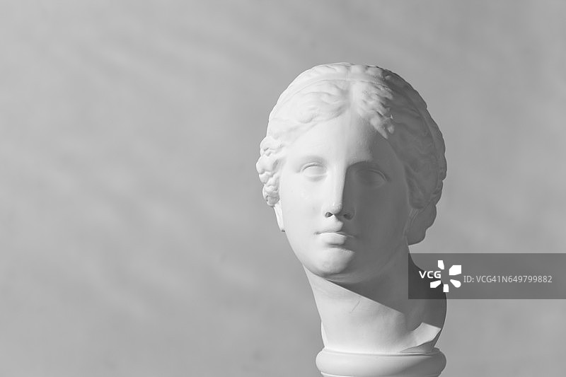 阿佛洛狄忒的石膏头像图片素材