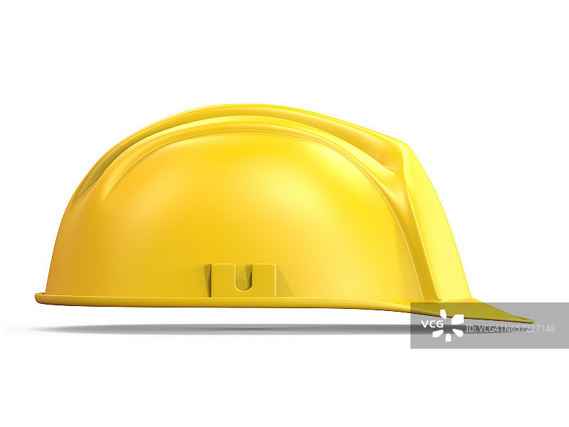 黄色安全帽侧视图3D图片素材