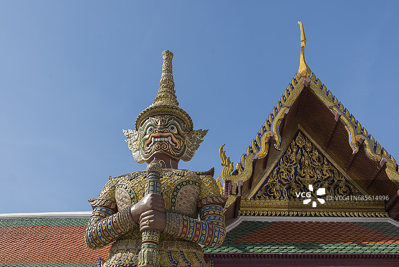 玉佛寺，翡翠佛寺，曼谷，泰国。图片素材