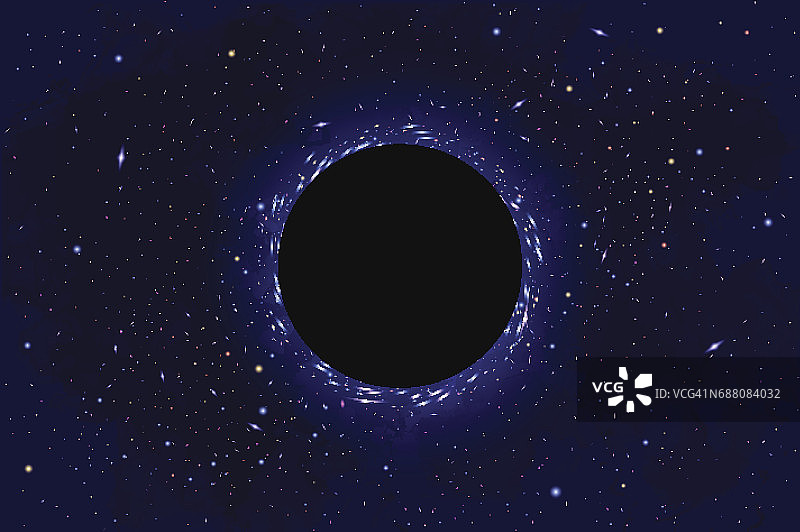 向量宇宙学插图与宇宙，星系，太阳，行星和恒星。可用于邀请或小册子。具有深度和空间背景的未来主义观点图片素材