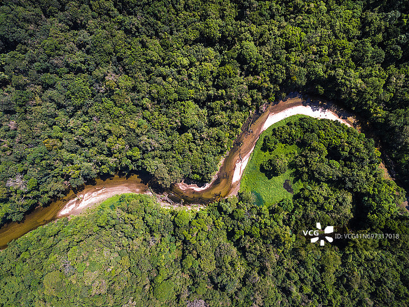 巴西热带雨林鸟瞰图图片素材