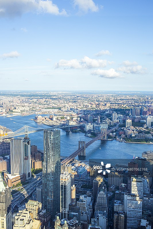曼哈顿天际线，纽约市图片素材