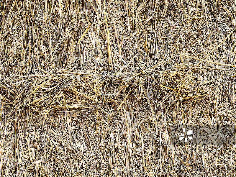 西班牙，一个干稻草捆的完整框架图片素材
