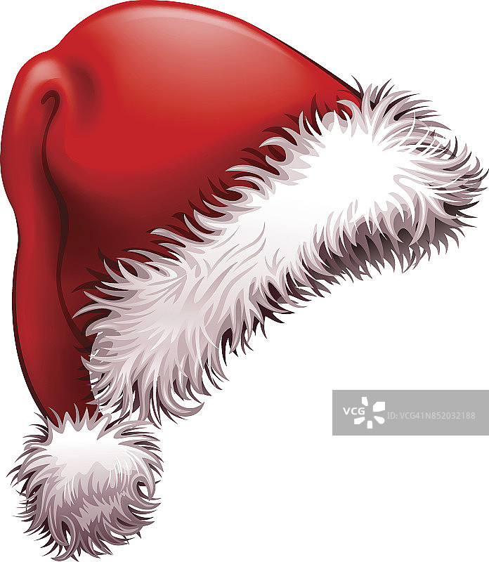 圣诞老人的帽子的象征图片素材