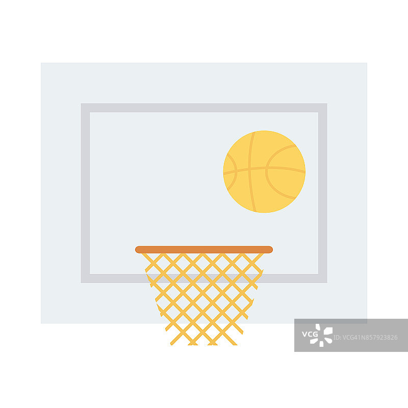 篮球平面矢量图标图片素材