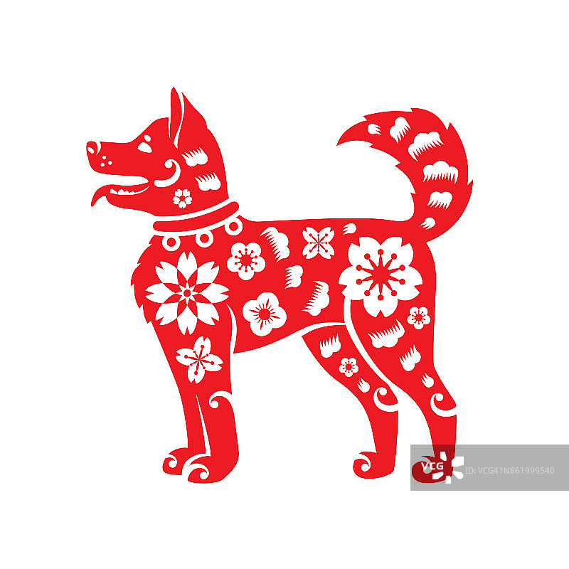 中国新年象征，2018年狗年图片素材