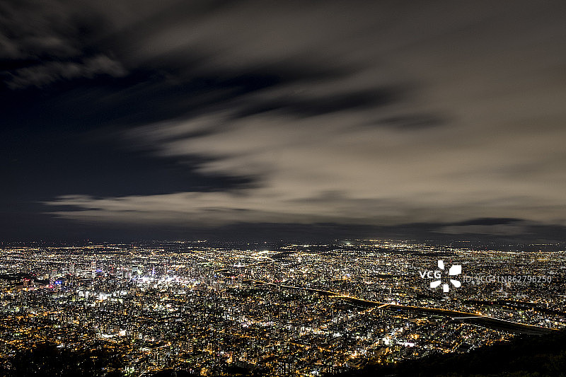 札幌市的夜景图片素材