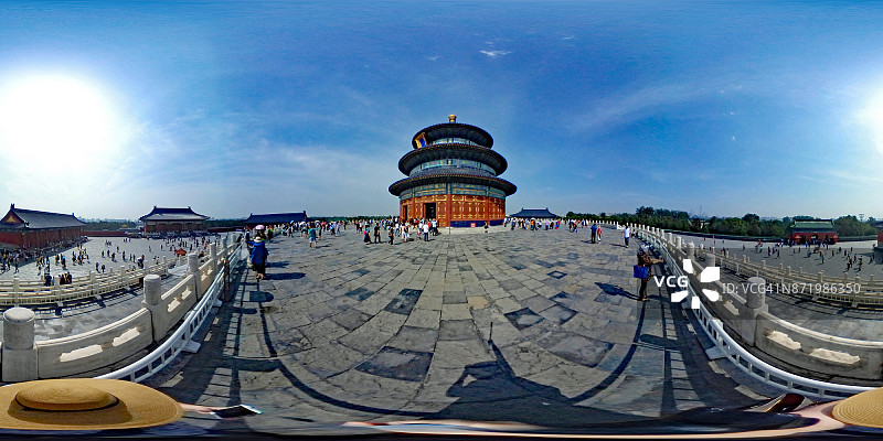 北京天坛360度全景图片素材