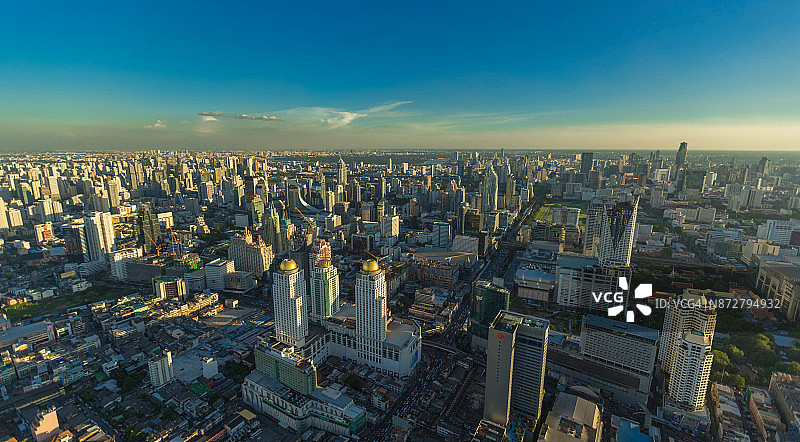 全景城市景观(泰国曼谷)图片素材
