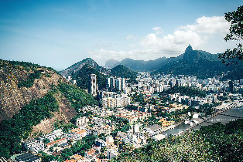 鸟瞰图里约热内卢De Janeiro，巴西图片素材