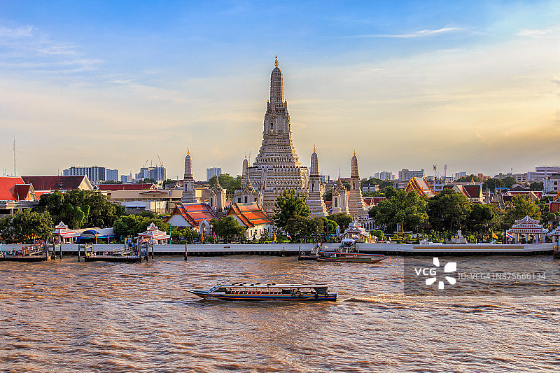 Wat Arun大地标曼谷，泰国图片素材