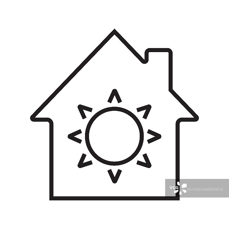 住宅生态电气化图标图片素材