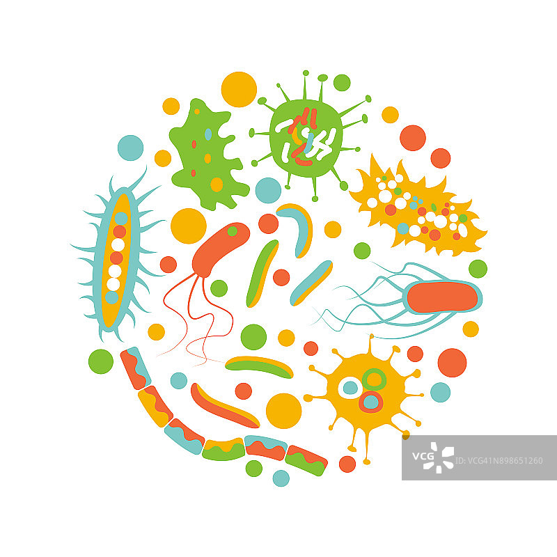 细菌微生物循环图片素材