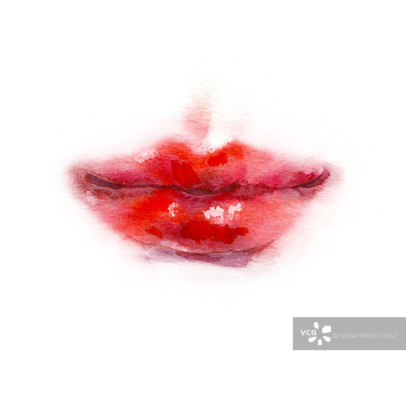 女性红唇隔离图片素材