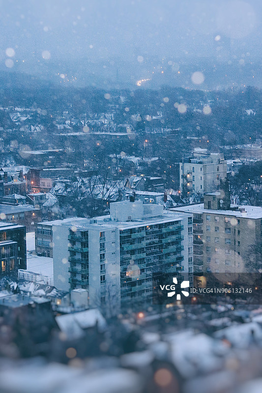 多伦多冬景雪花球图片素材