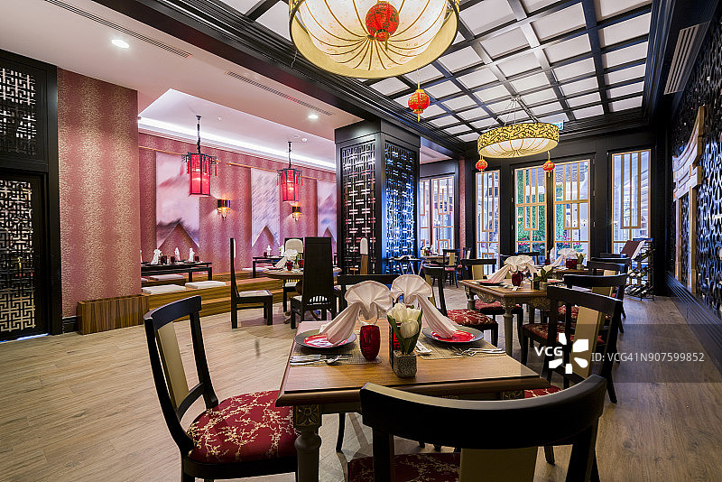 传统中式餐厅环境图片素材