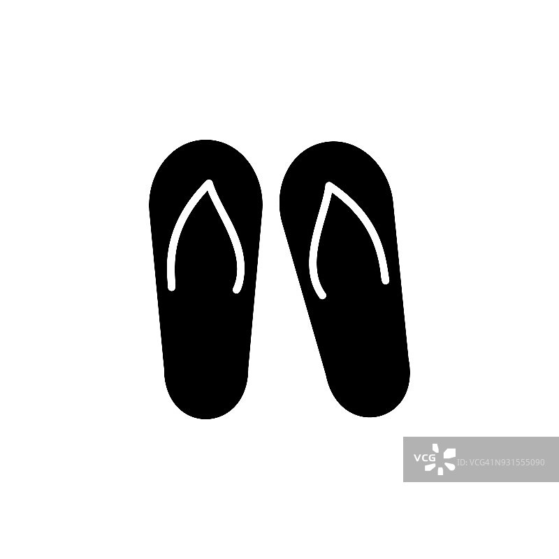 拖鞋图标。SPA图标元素。优质的平面设计。标志和符号收集图标为网站，网页设计，移动应用程序图片素材