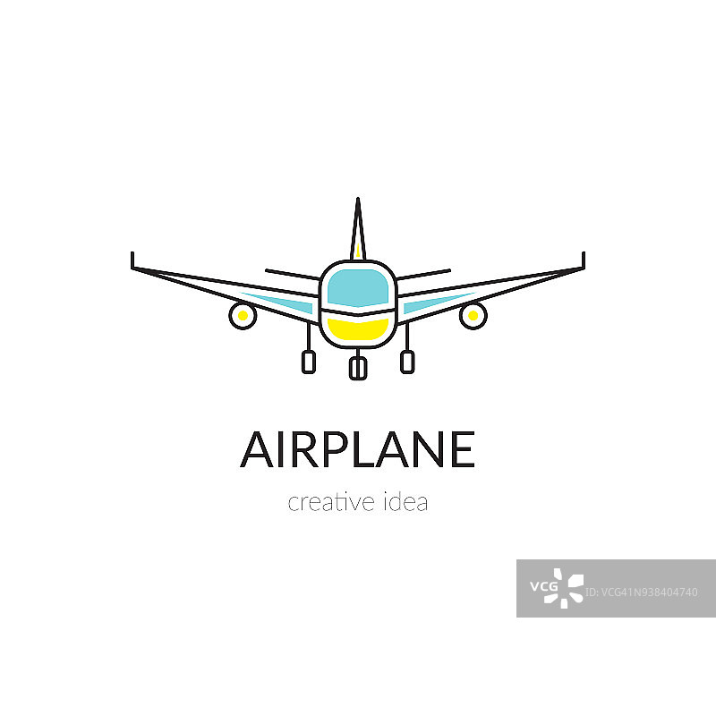 航空公司一行图标图片素材