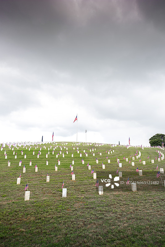 美国军事公墓图片素材