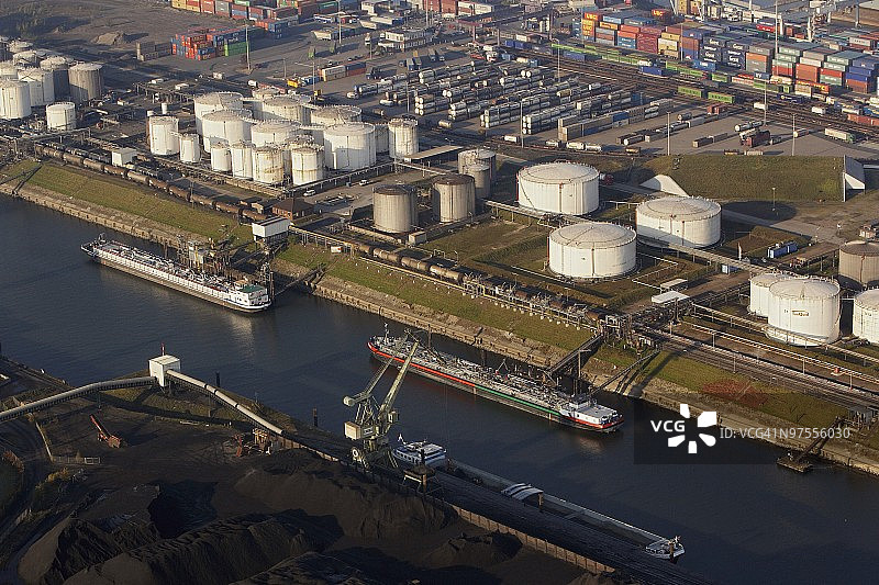 杜伊斯堡，国内港口，煤，燃料图片素材