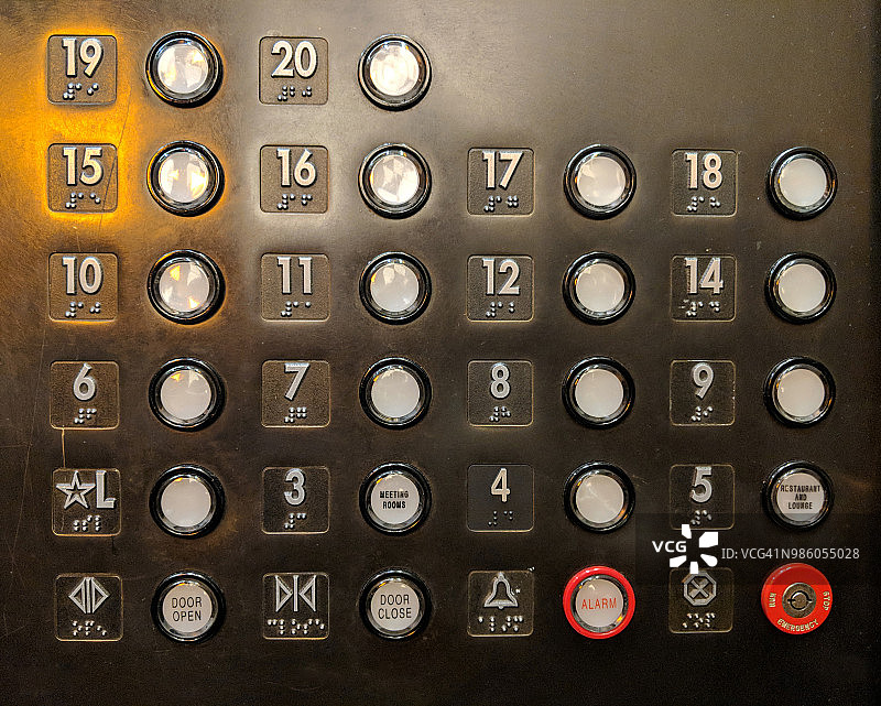 电梯控制面板图片素材