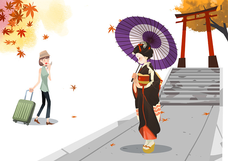 日本文化插图图片下载