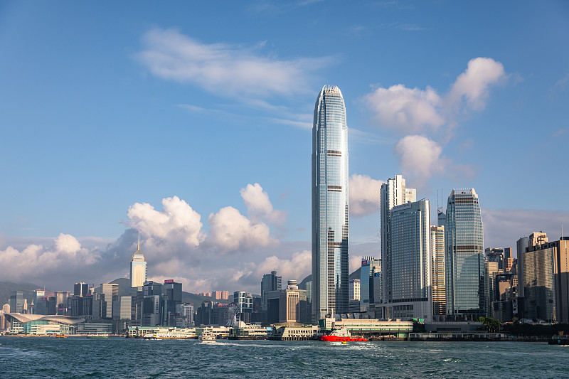 香港岛海面城市风景图片下载