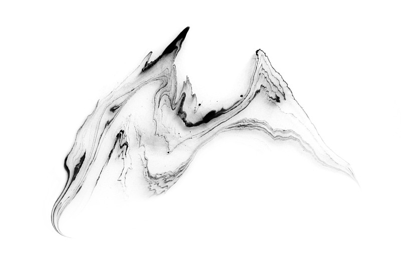 中式流体线型山峰 创意纹理图图片素材