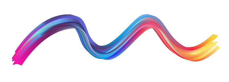 现代彩色流动海报波浪液体形状中图片下载