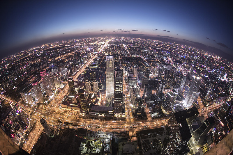 北京国贸CBD城市风光图片下载