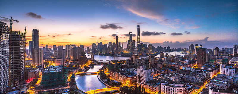 上海的全景图片素材