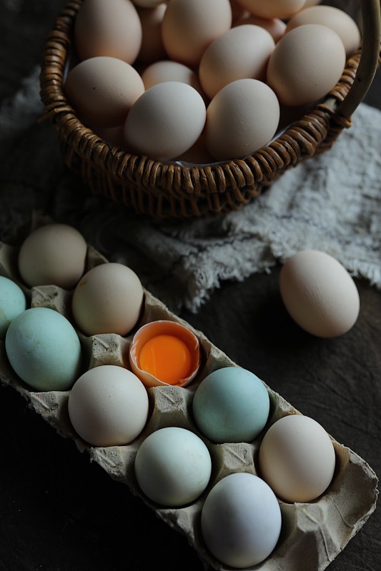 绿色环保的鸡蛋鸭蛋图片素材