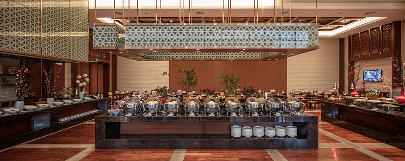 中式酒店餐厅内部环境空间图片素材