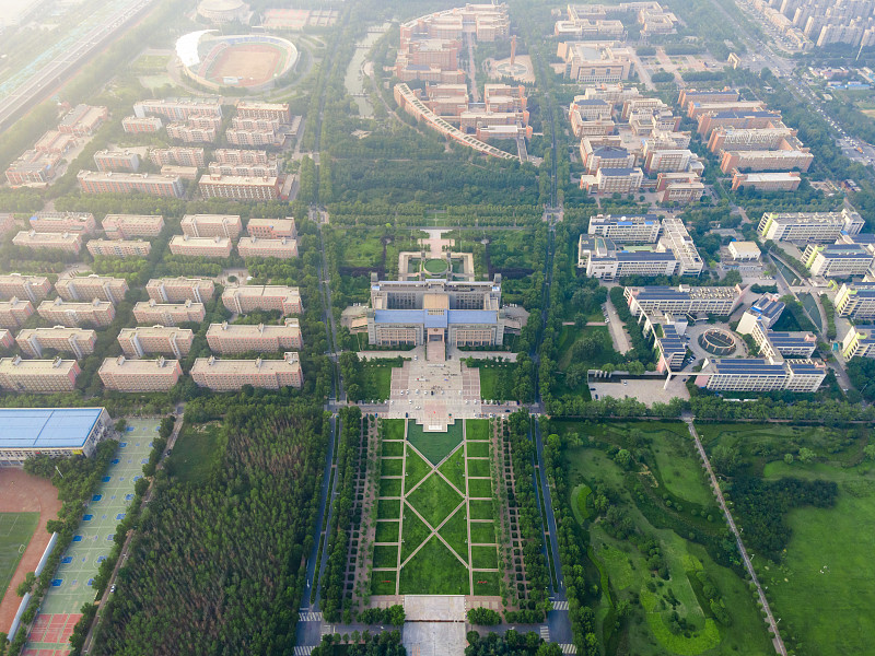 郑州大学航拍图片下载