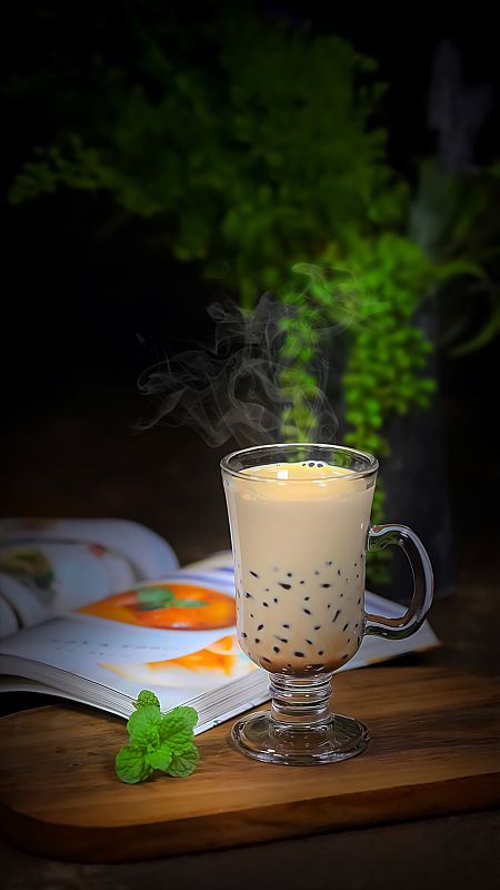 黑珍珠奶茶图片素材